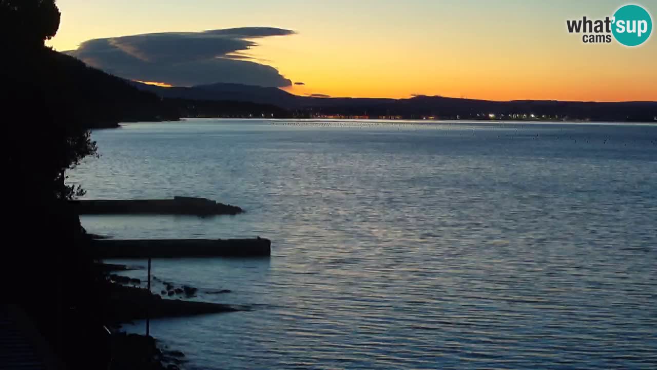 Webcam du restaurant BellaRiva | Côte de Trieste – vue sur le château de Miramare