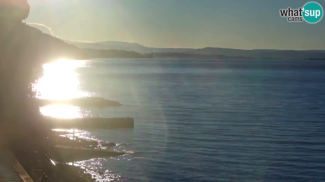 Webcam du restaurant BellaRiva | Côte de Trieste – vue sur le château de Miramare