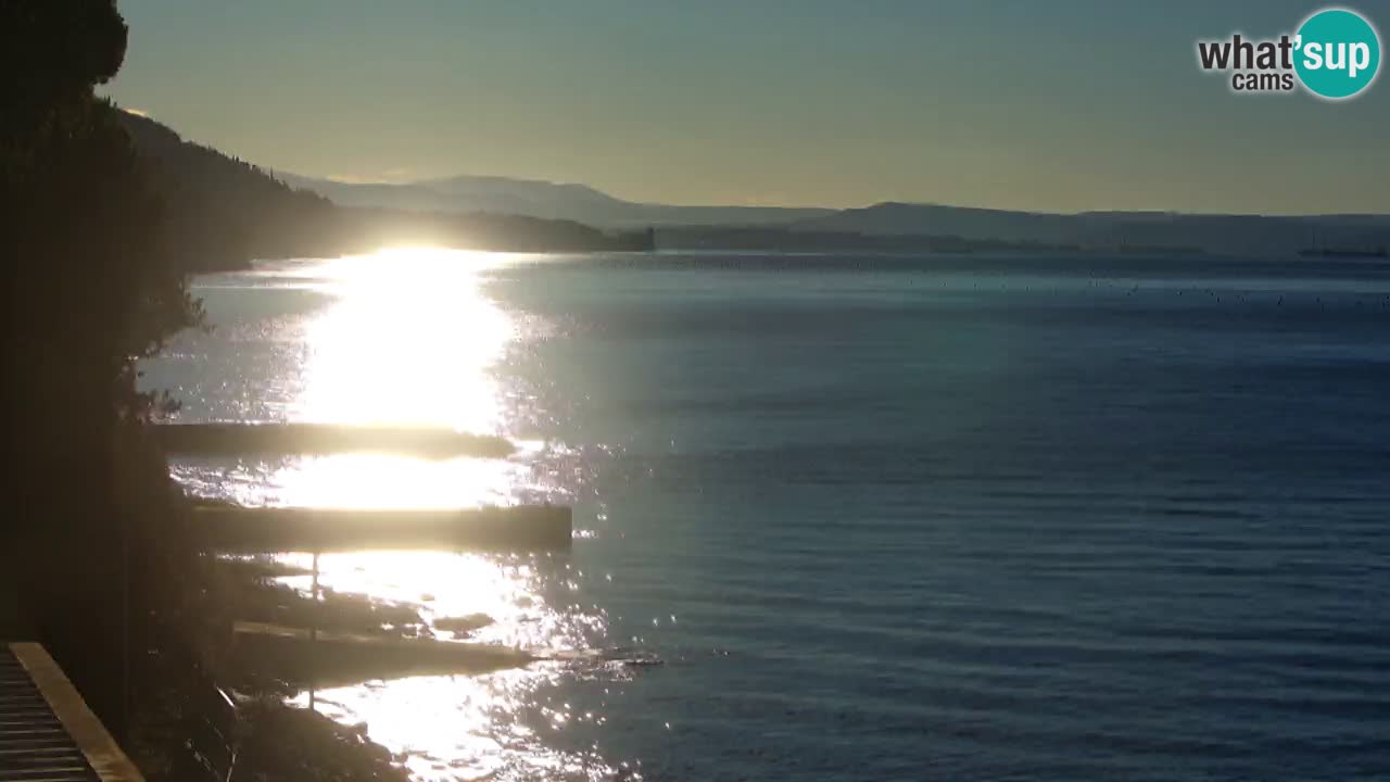 Webcam BellaRiva restaurant | Trieste coast – view to Miramare castle