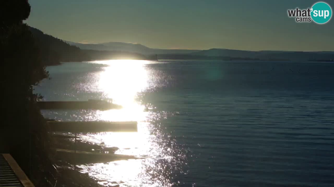 Webcam du restaurant BellaRiva | Côte de Trieste – vue sur le château de Miramare