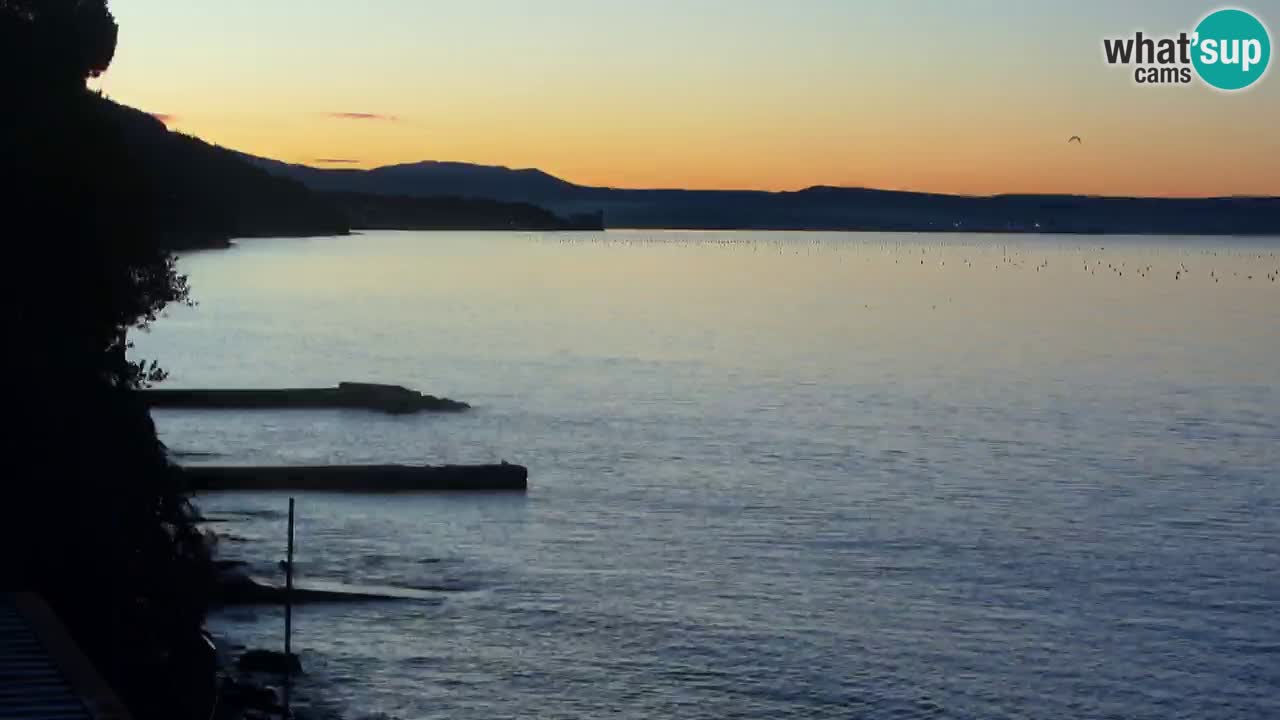 Webcam du restaurant BellaRiva | Côte de Trieste – vue sur le château de Miramare