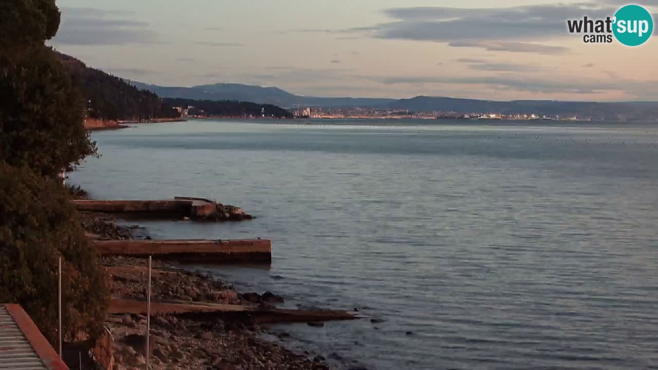 Webcam BellaRiva restaurant | Trieste coast – view to Miramare castle