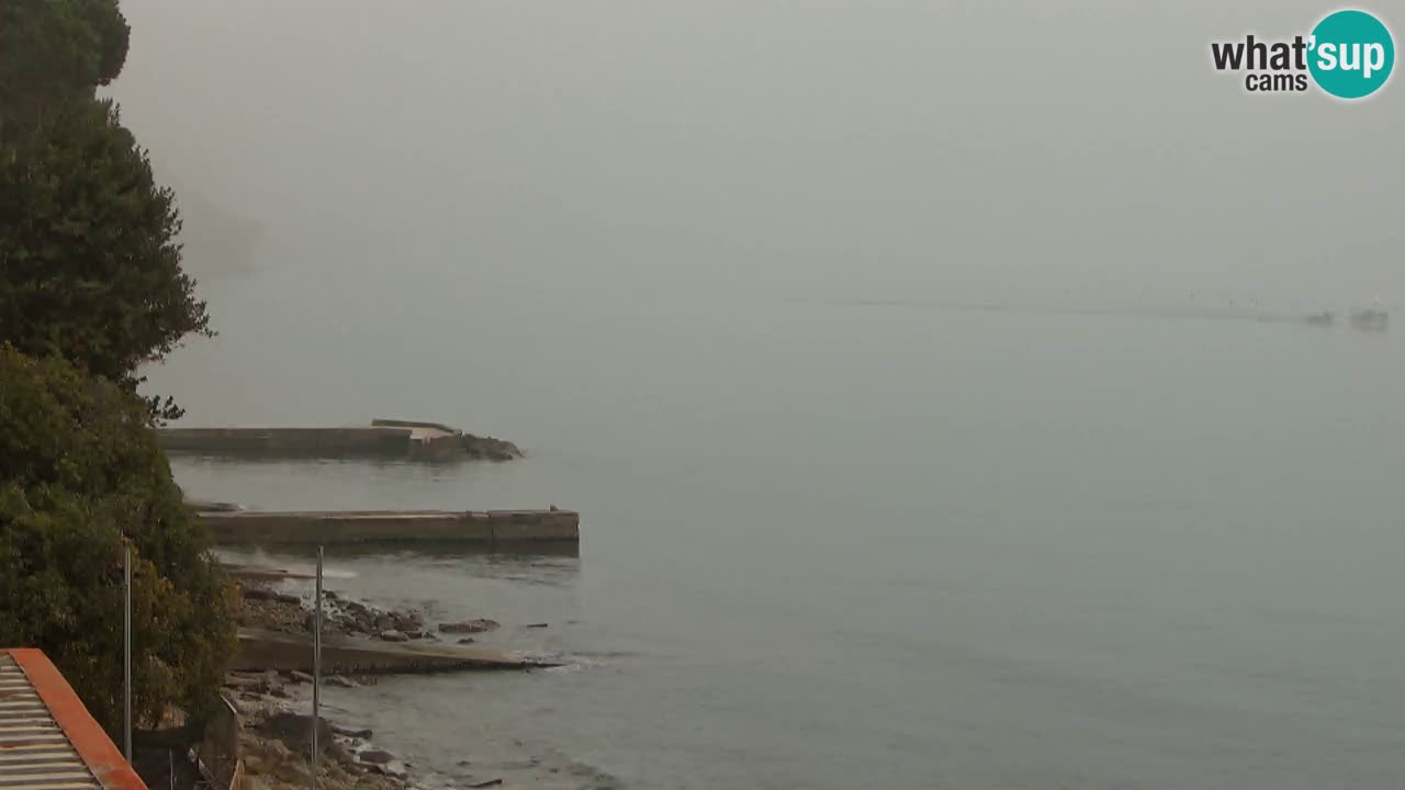 Webcam du restaurant BellaRiva | Côte de Trieste – vue sur le château de Miramare