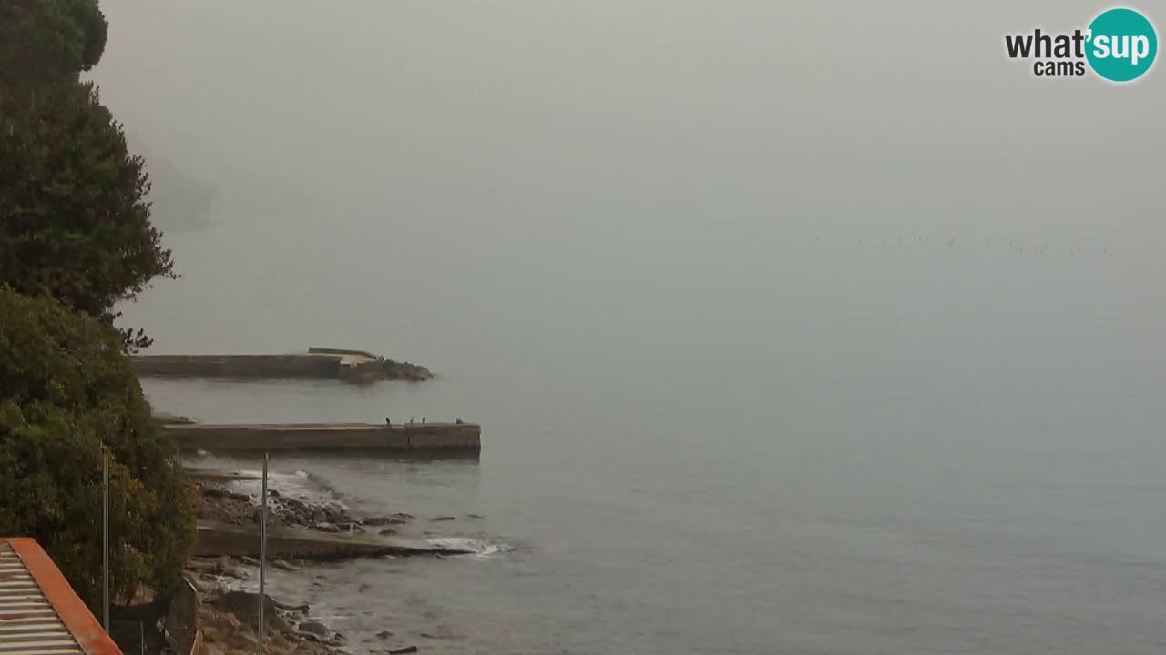 Webcam Restaurant BellaRiva | Küste von Triest – Blick auf das Schloss Miramare