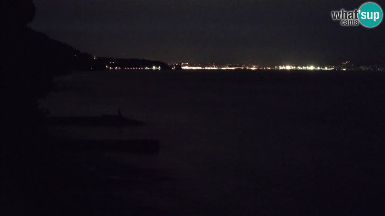 Webcam del restaurante BellaRiva | Costa de Trieste – vista hacia el castillo de Miramare