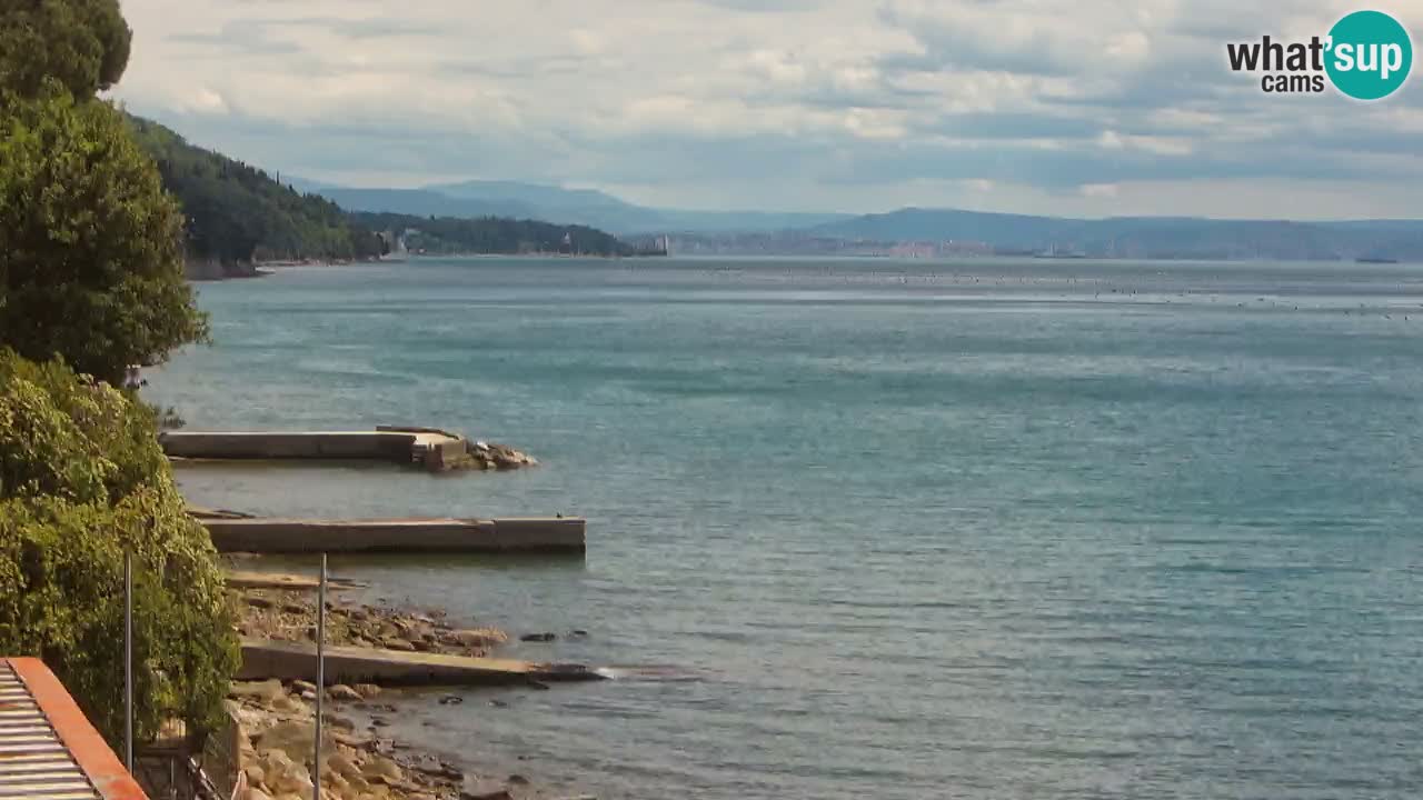 Webcam del restaurante BellaRiva | Costa de Trieste – vista hacia el castillo de Miramare
