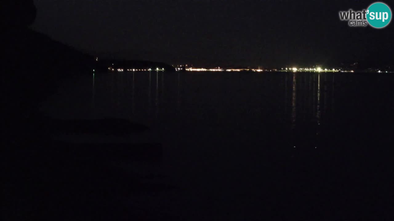 Trattoria BellaRiva webcam | Trieste costiera e castello di Miramare