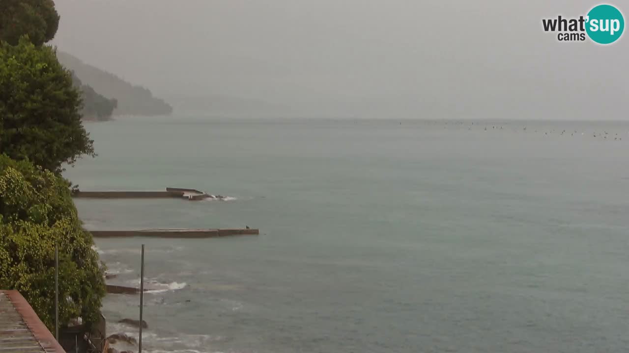 Webcam Restaurant BellaRiva | Küste von Triest – Blick auf das Schloss Miramare
