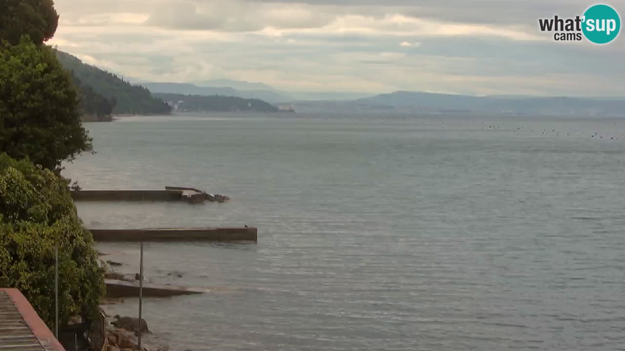 Webcam Restaurant BellaRiva | Küste von Triest – Blick auf das Schloss Miramare