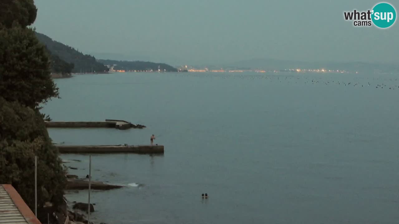 Webcam Restaurant BellaRiva | Küste von Triest – Blick auf das Schloss Miramare