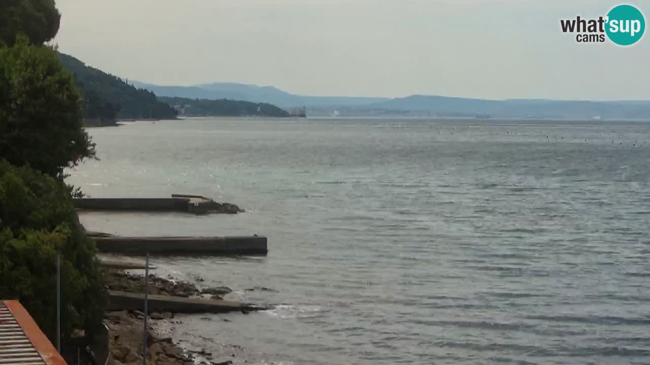 Webcam Restaurant BellaRiva | Küste von Triest – Blick auf das Schloss Miramare