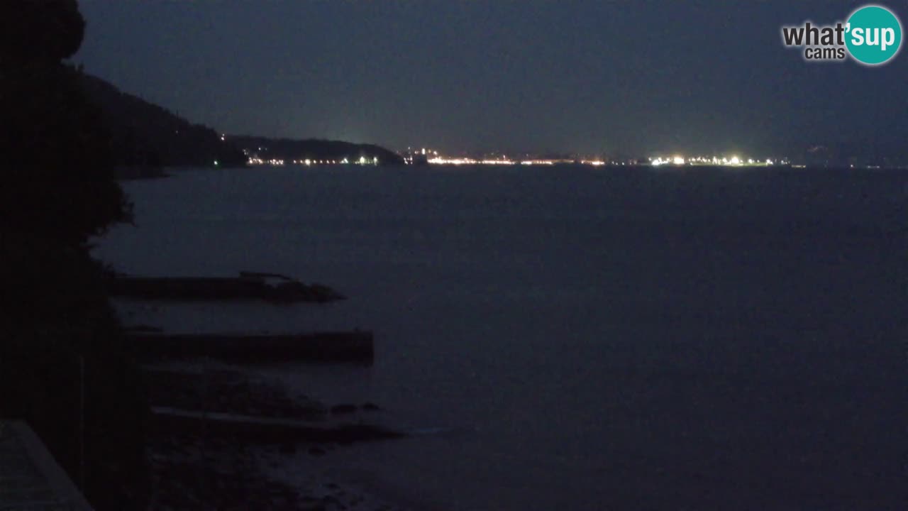 Webcam BellaRiva restaurant | Trieste coast – view to Miramare castle