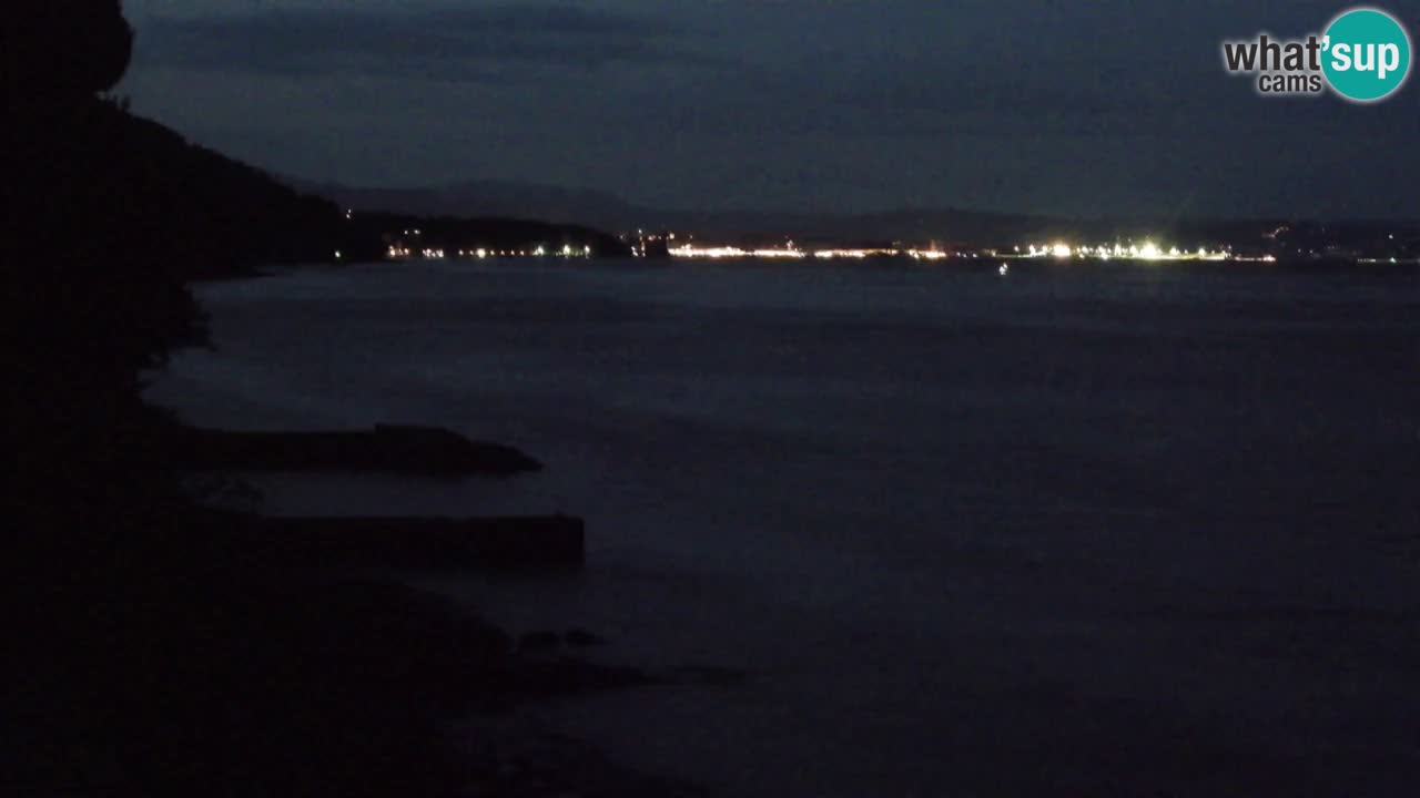 Webcam du restaurant BellaRiva | Côte de Trieste – vue sur le château de Miramare