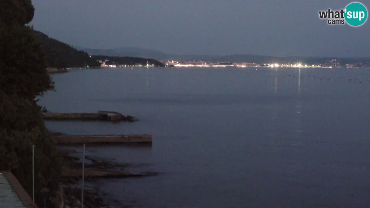 Webcam Restaurant BellaRiva | Küste von Triest – Blick auf das Schloss Miramare