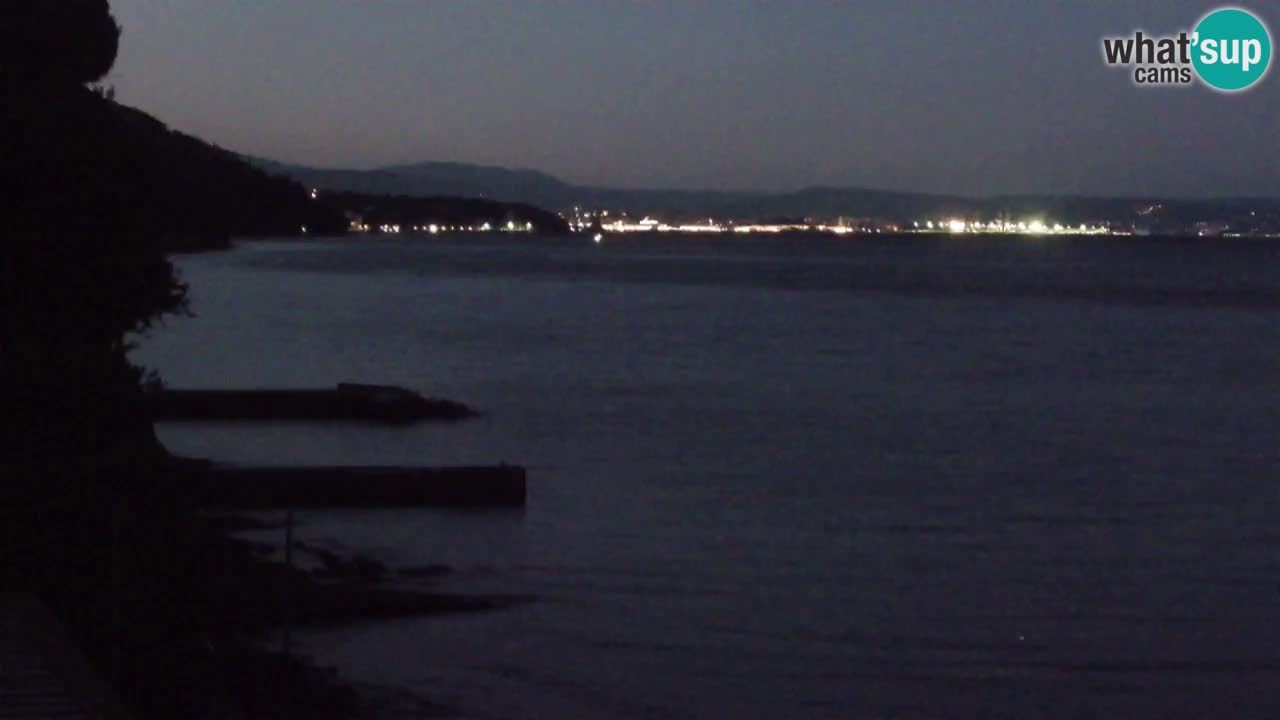 Webcam del restaurante BellaRiva | Costa de Trieste – vista hacia el castillo de Miramare