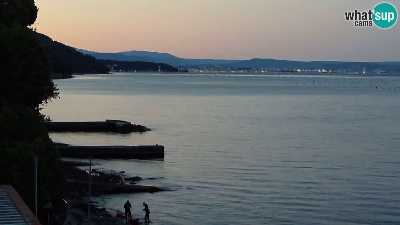 Webcam BellaRiva restaurant | Trieste coast – view to Miramare castle