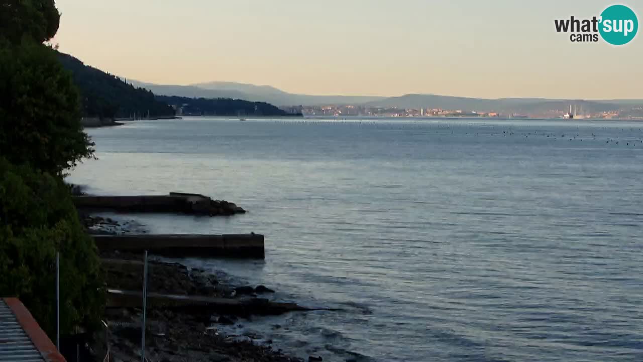 Webcam Restaurant BellaRiva | Küste von Triest – Blick auf das Schloss Miramare