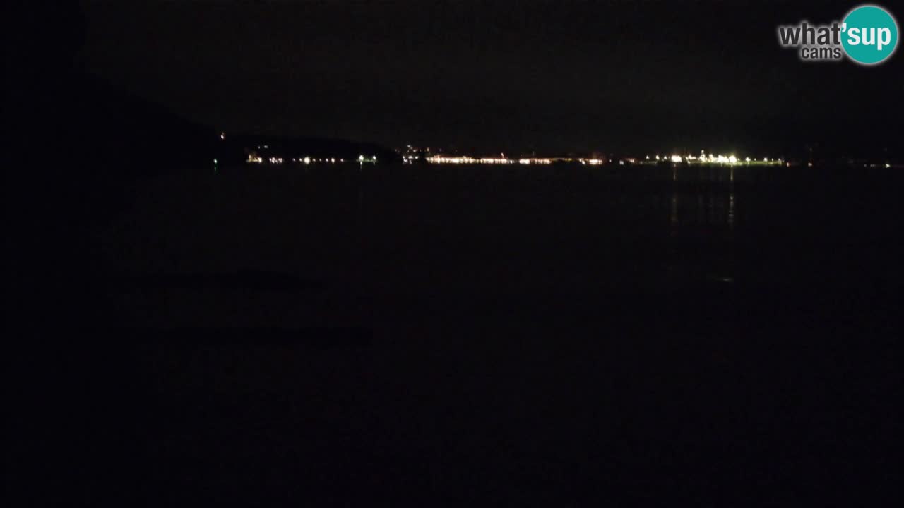 Gostilna BellaRiva kamera | Trst obala – pogled na Miramarski grad