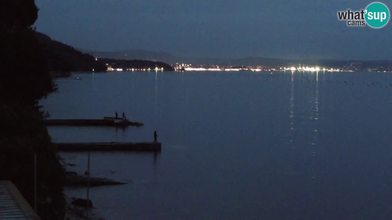 Webcam Restaurant BellaRiva | Küste von Triest – Blick auf das Schloss Miramare