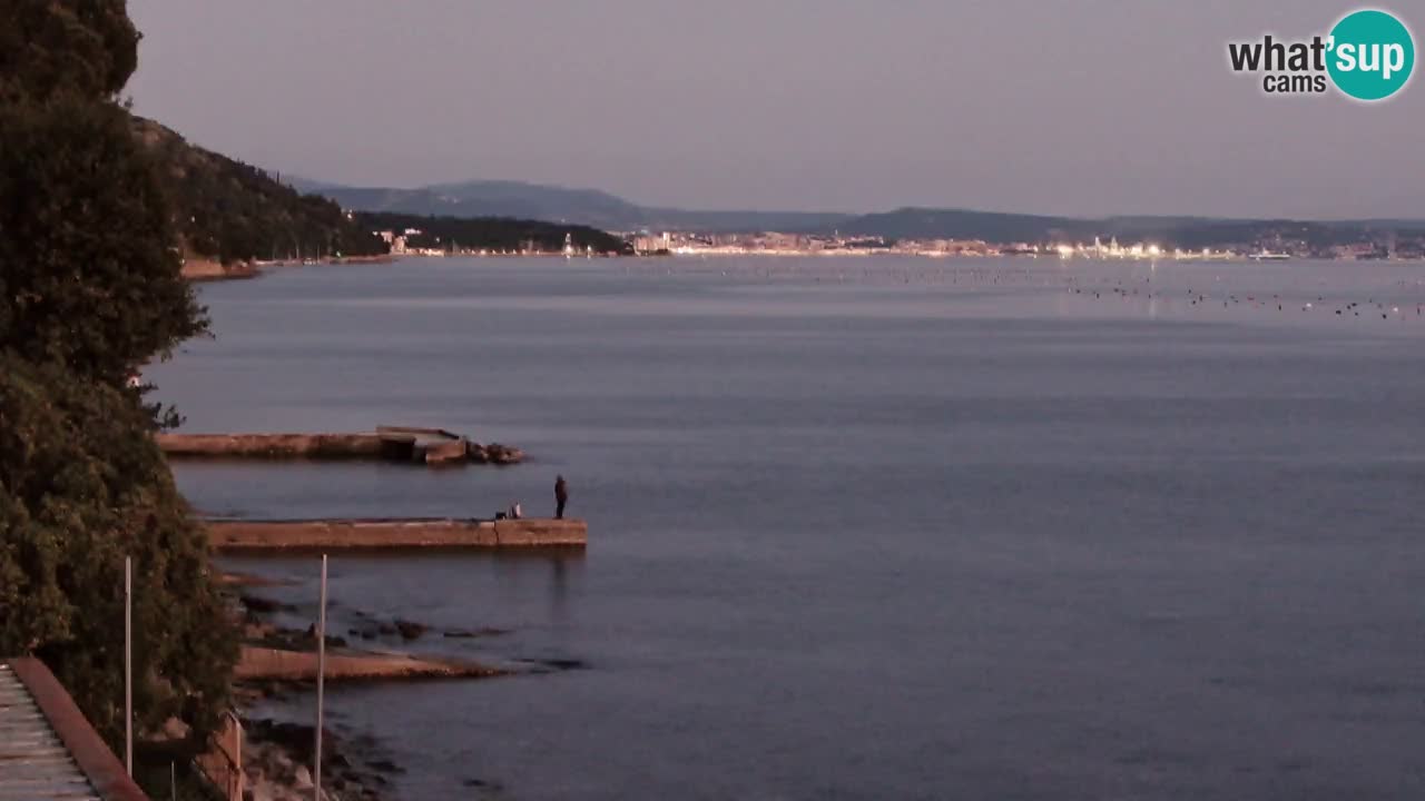 Webcam BellaRiva restaurant | Trieste coast – view to Miramare castle