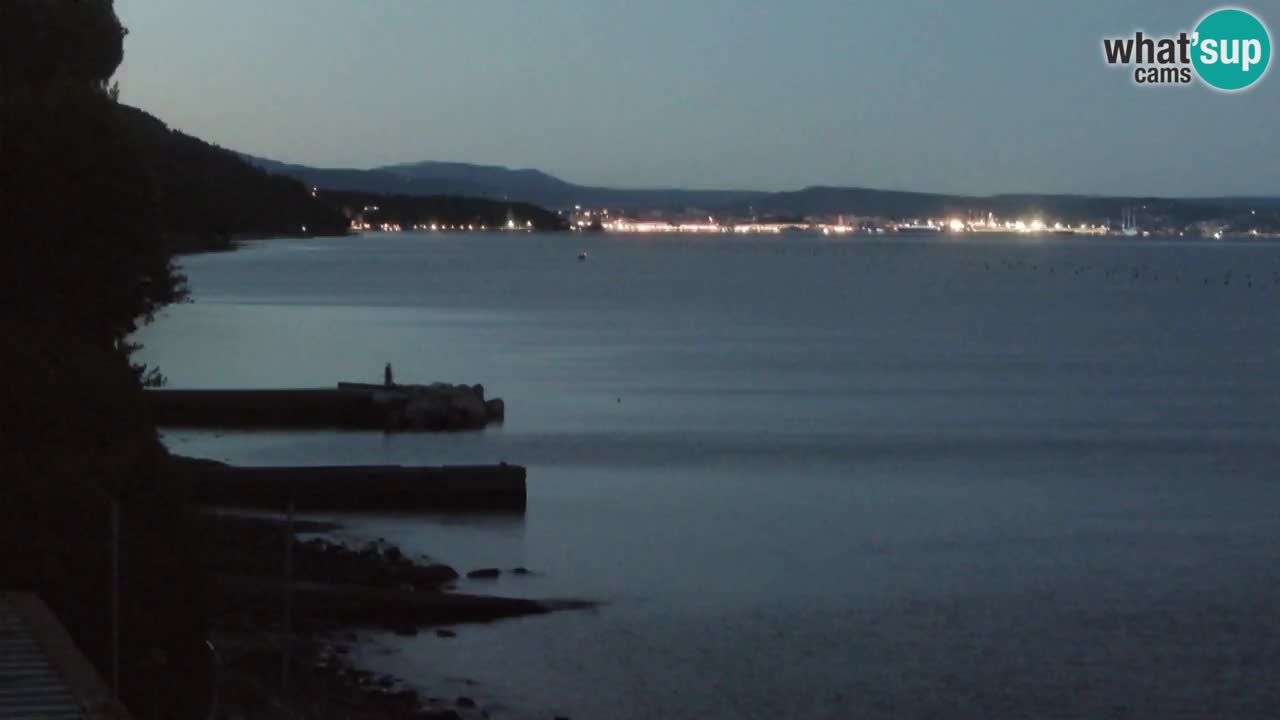 Webcam BellaRiva restaurant | Trieste coast – view to Miramare castle