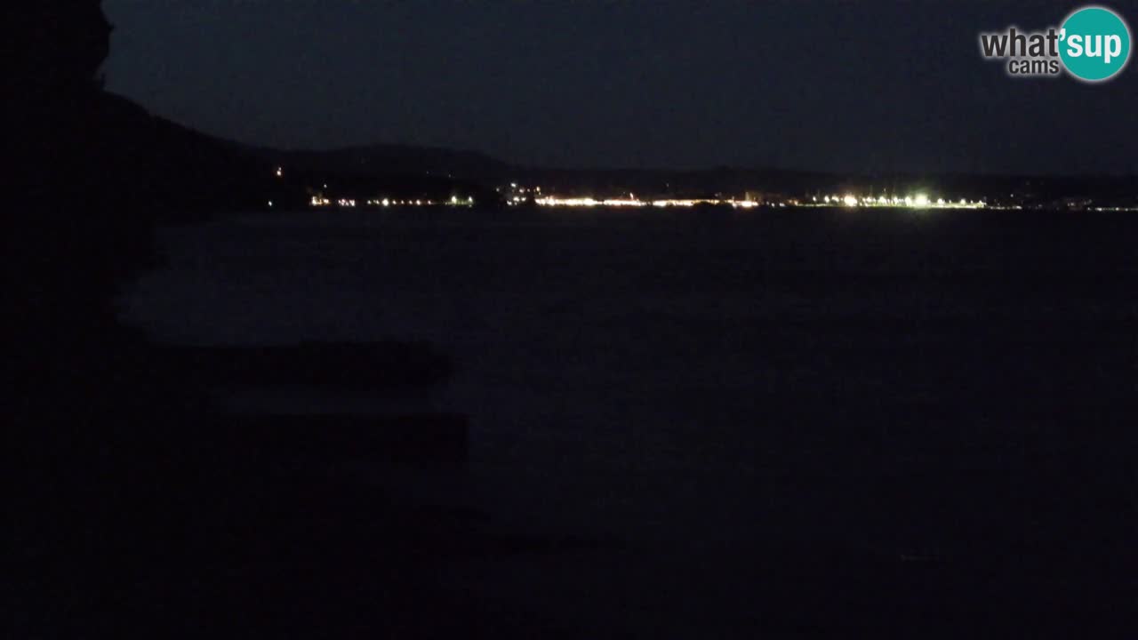 Trattoria BellaRiva webcam | Trieste costiera e castello di Miramare