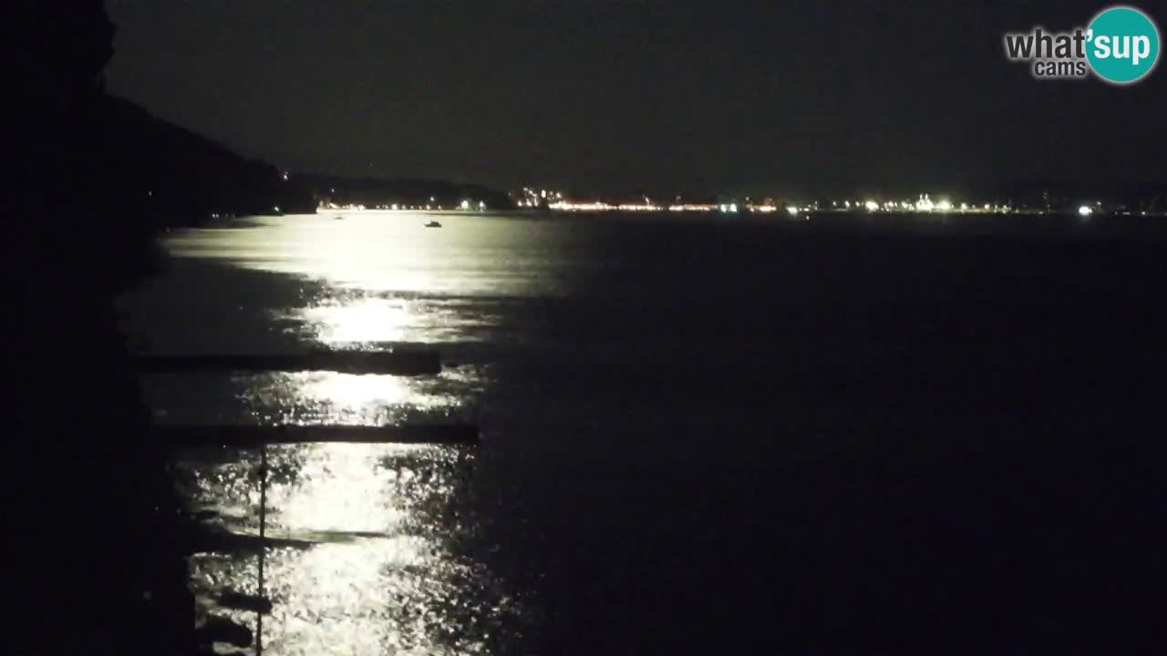 Webcam Restaurant BellaRiva | Küste von Triest – Blick auf das Schloss Miramare