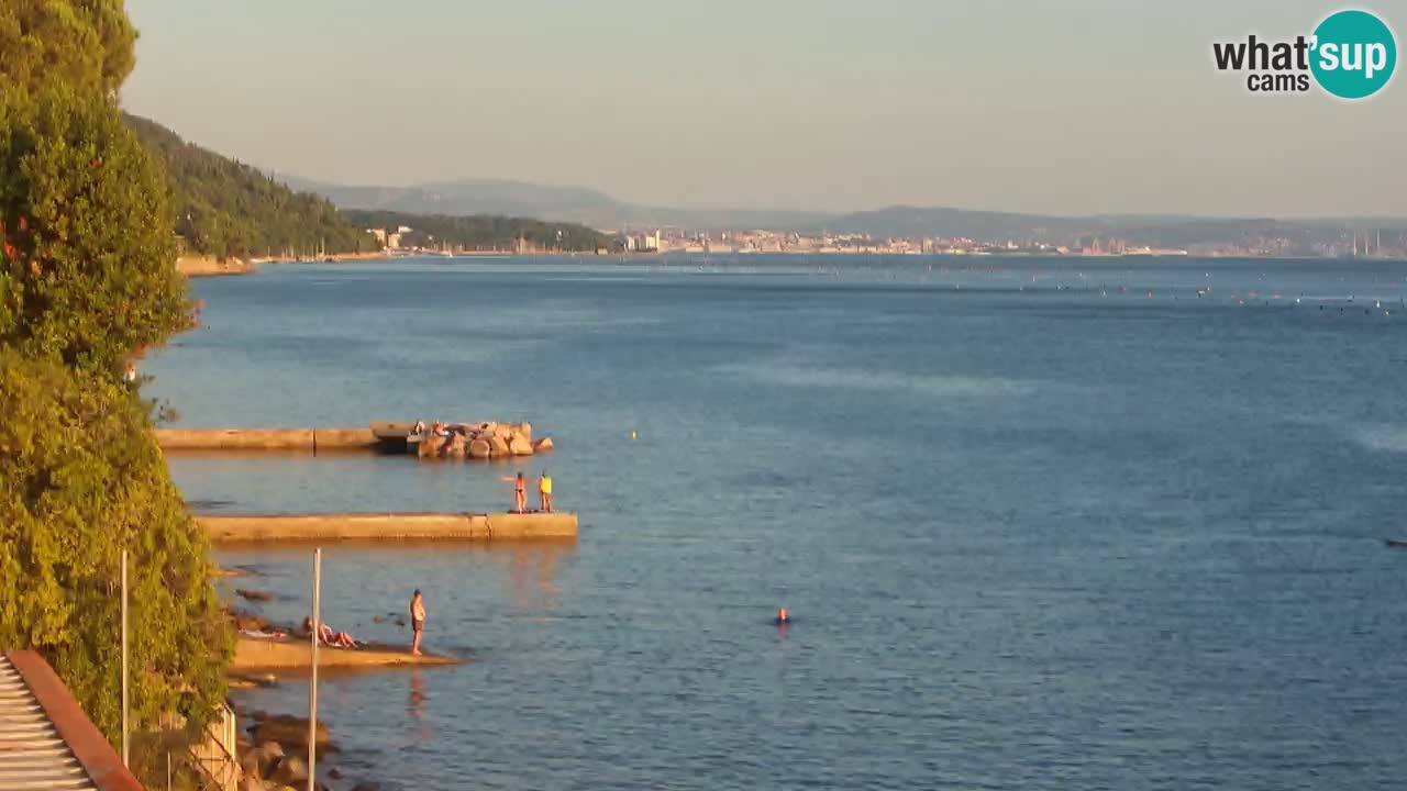Webcam Restaurant BellaRiva | Küste von Triest – Blick auf das Schloss Miramare