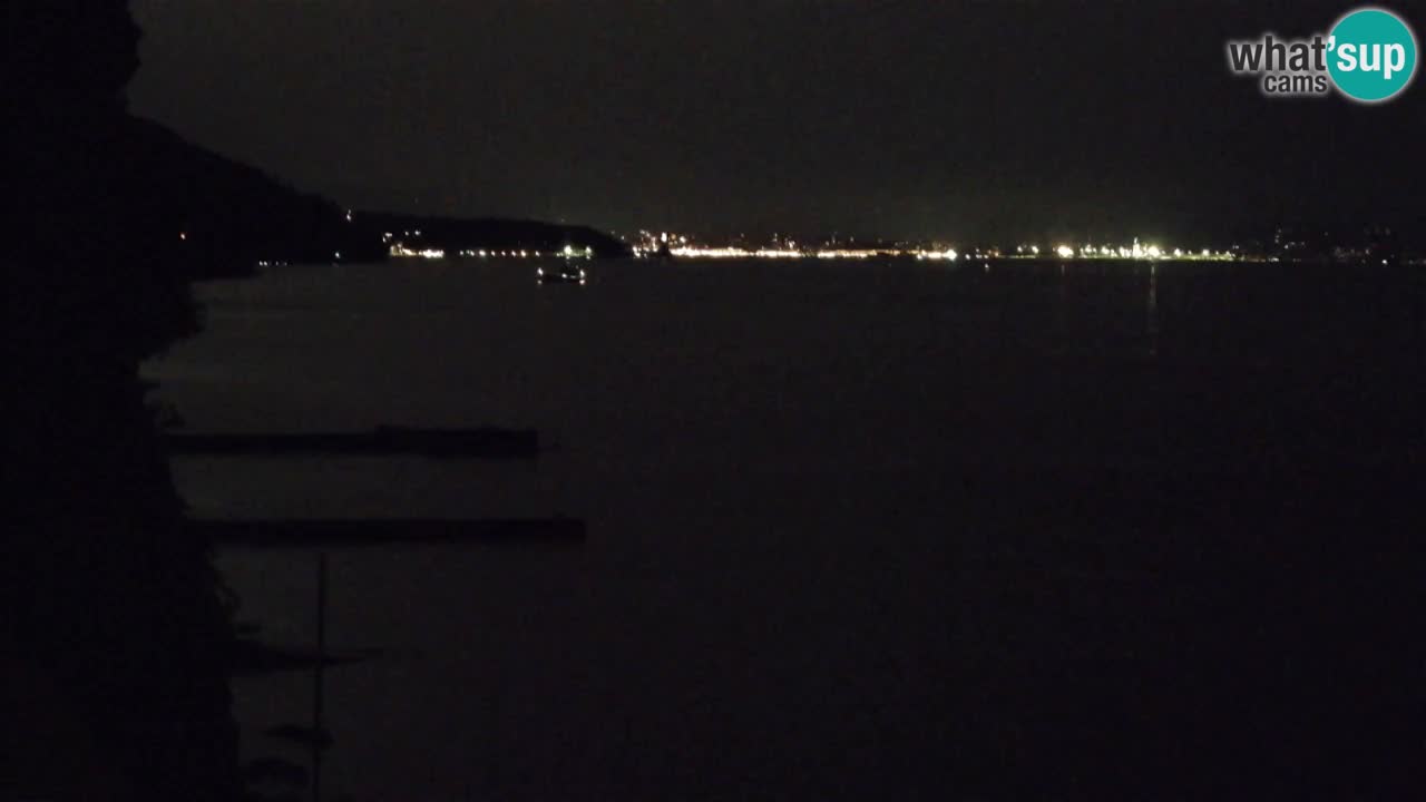 Webcam del restaurante BellaRiva | Costa de Trieste – vista hacia el castillo de Miramare
