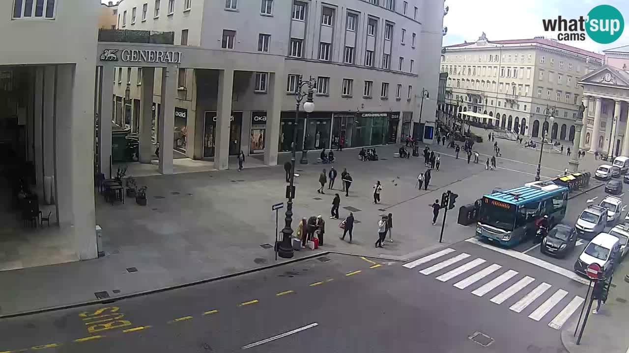 Trieste – Place de la Borsa webcam live