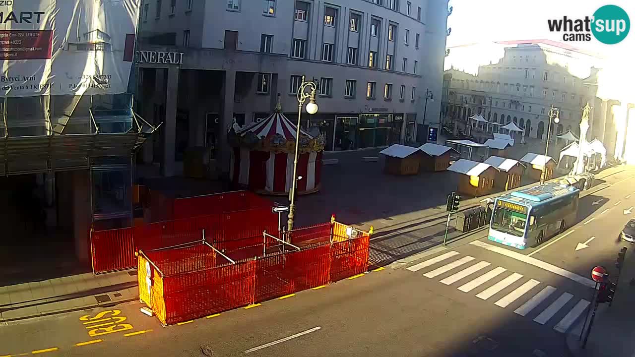 Trieste – Plaza de la Borsa webcam live