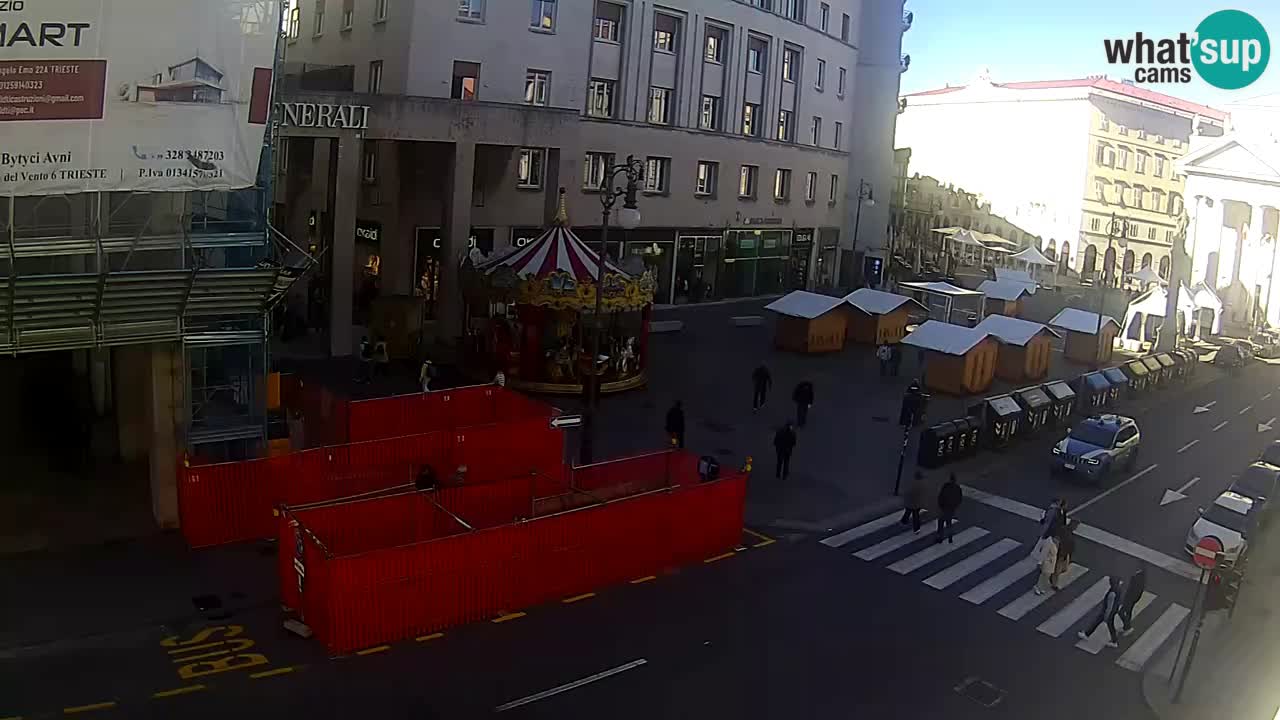 Trieste – Plaza de la Borsa webcam live