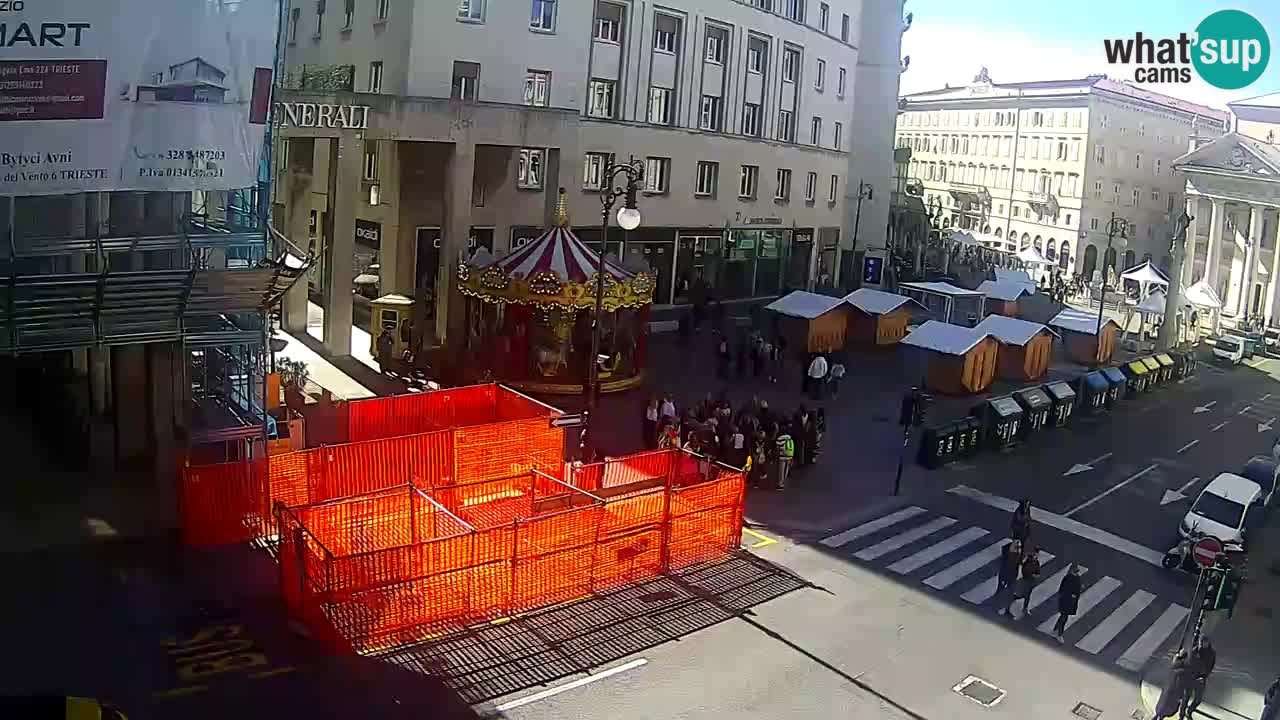 Trieste – Plaza de la Borsa webcam live