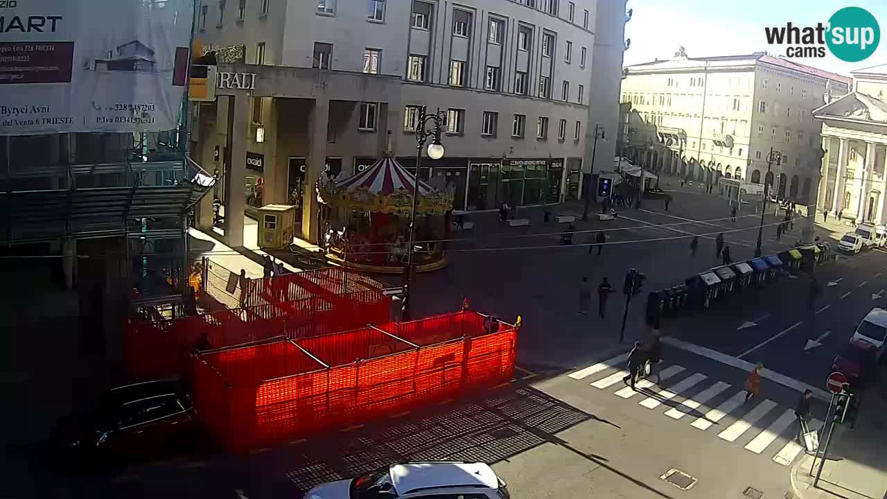 Trieste – Plaza de la Borsa webcam live