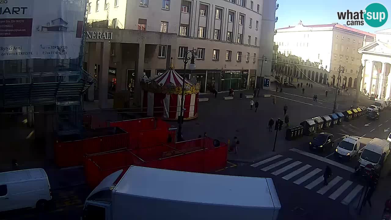 Trieste – Plaza de la Borsa webcam live