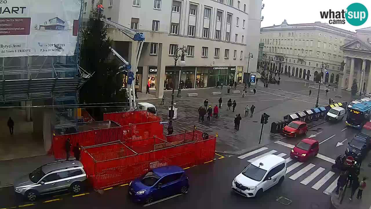 Trieste – Plaza de la Borsa webcam live