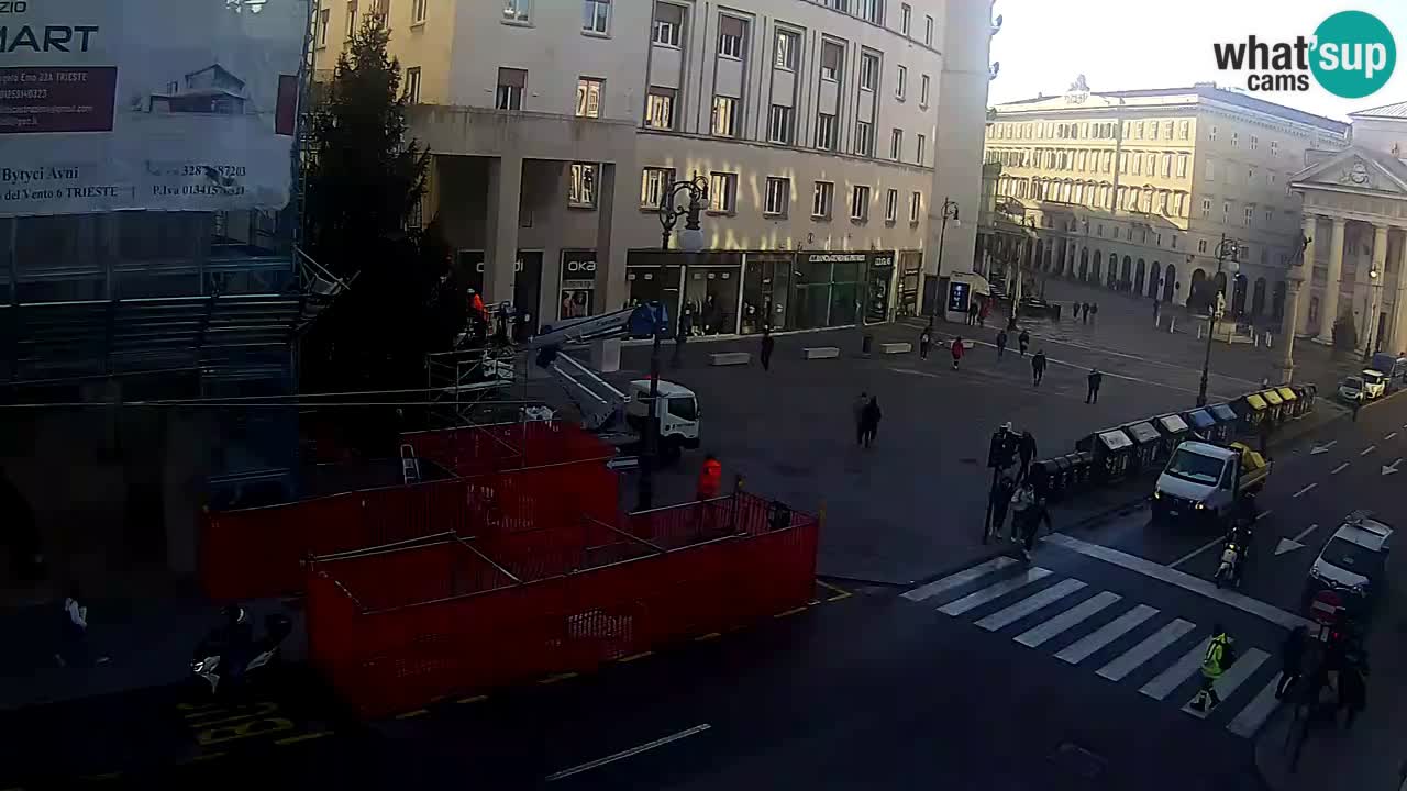 Trieste – Plaza de la Borsa webcam live