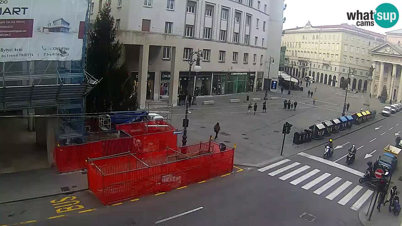 Trieste – Plaza de la Borsa webcam live