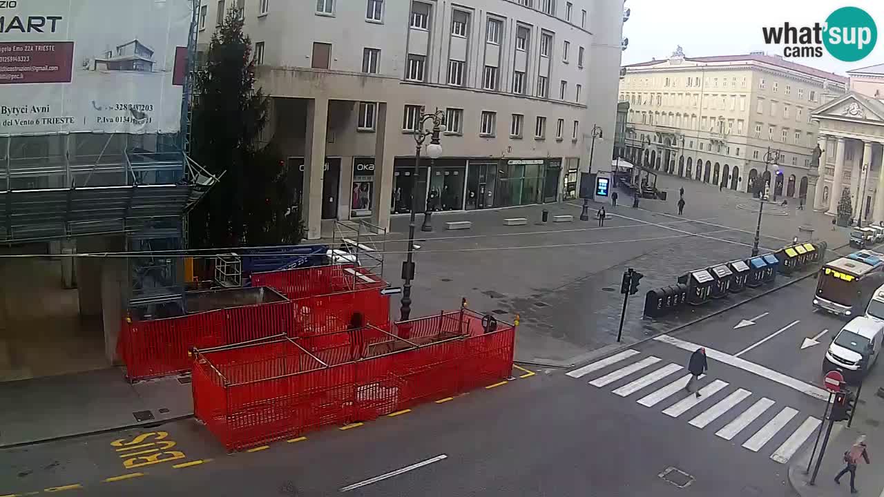 Trieste – Plaza de la Borsa webcam live