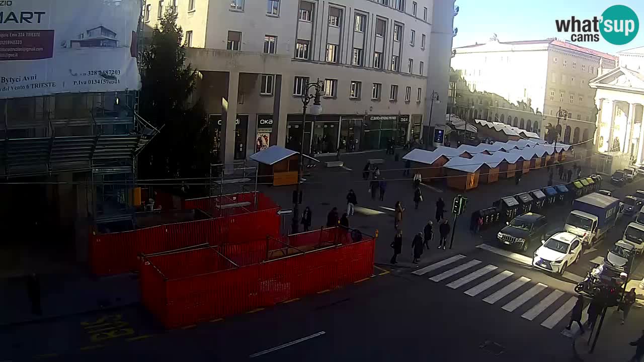 Trieste – Plaza de la Borsa webcam live