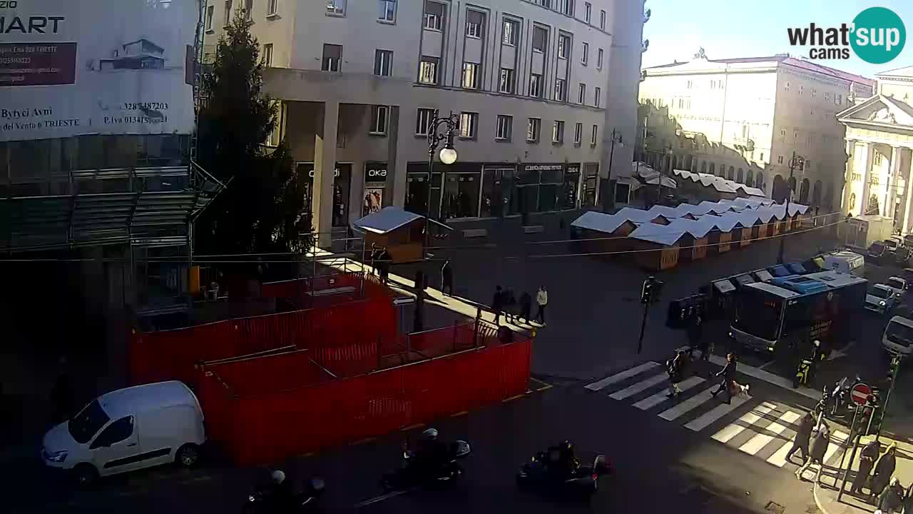 Trieste – Plaza de la Borsa webcam live