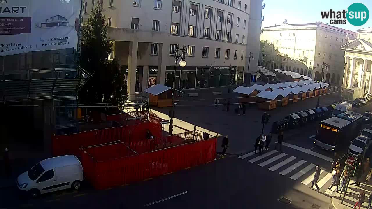 Trieste – Plaza de la Borsa webcam live