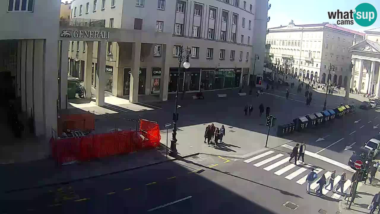 Trieste – Plaza de la Borsa webcam live