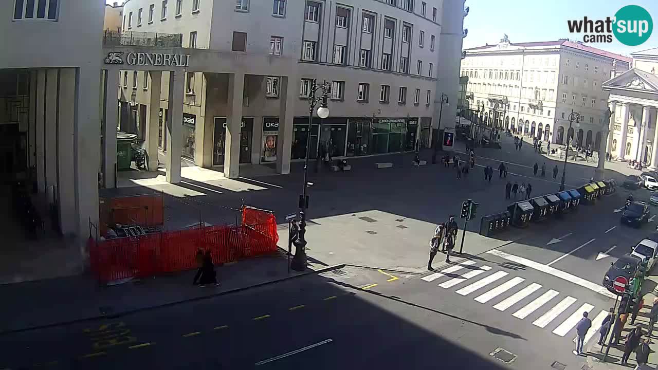 Trieste – Plaza de la Borsa webcam live