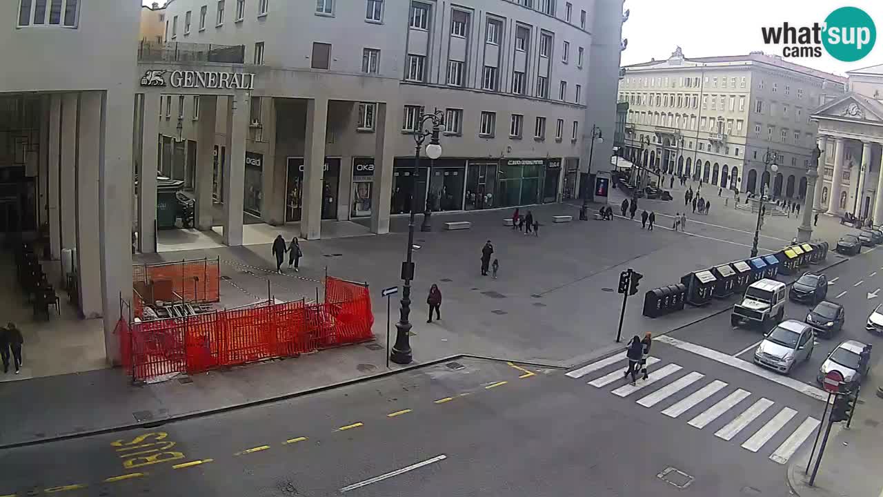 Trieste – Plaza de la Borsa webcam live