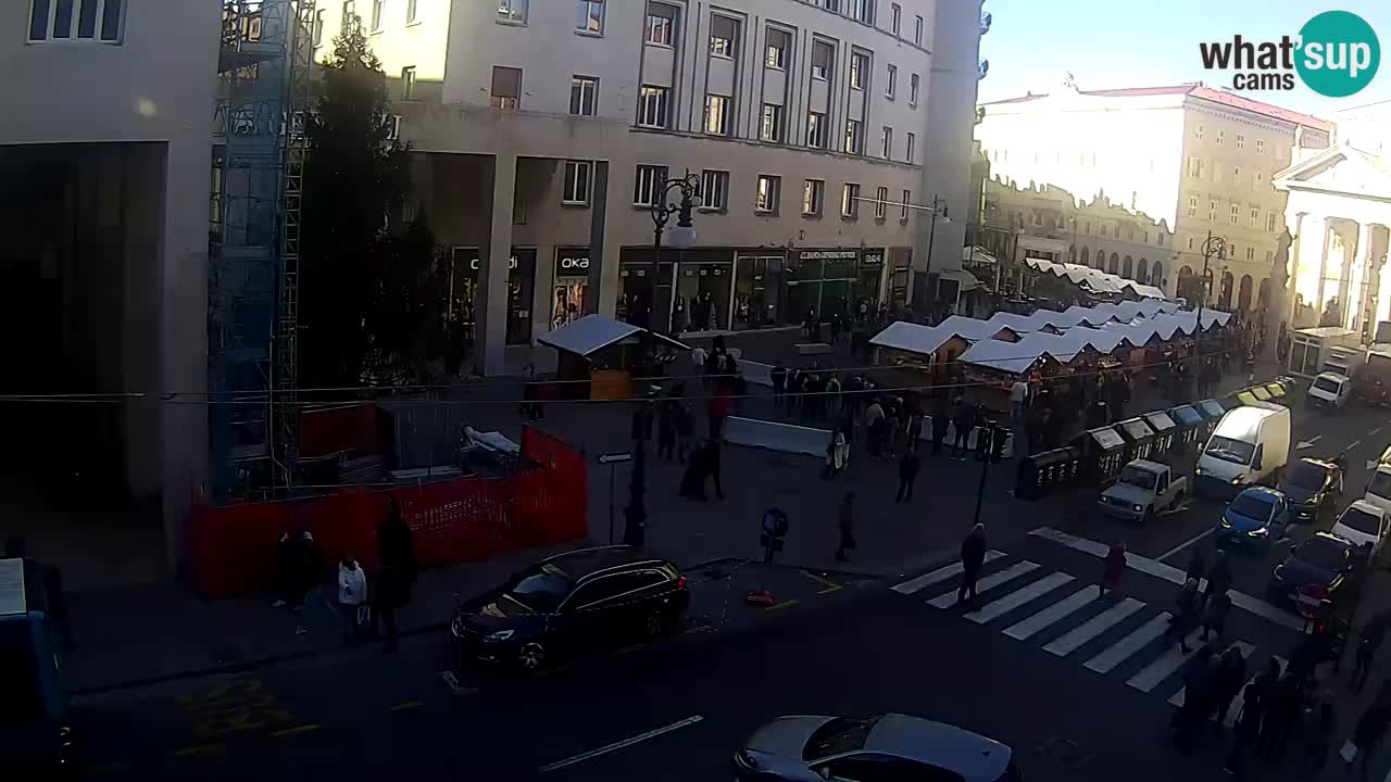 Trieste – Plaza de la Borsa webcam live