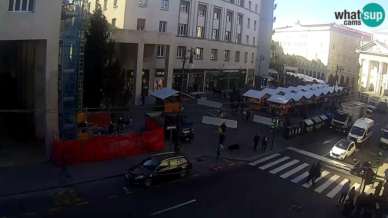 Trieste – Plaza de la Borsa webcam live