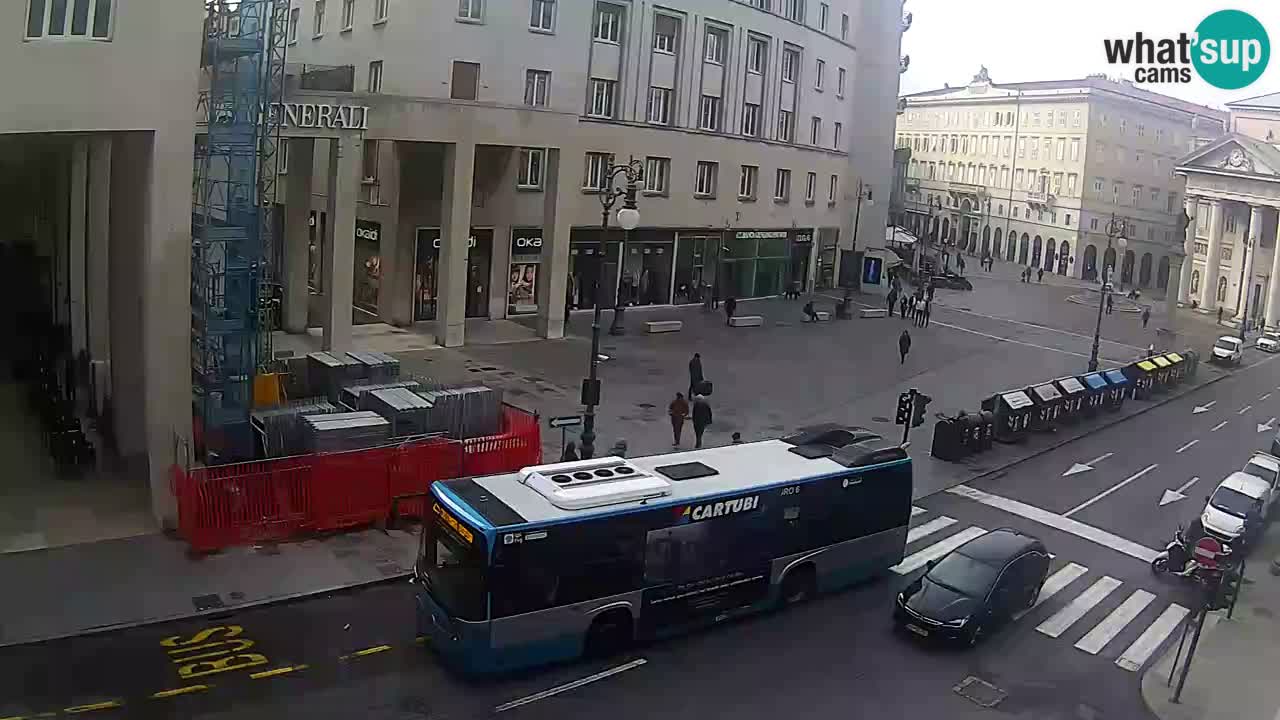 Trieste – Plaza de la Borsa webcam live