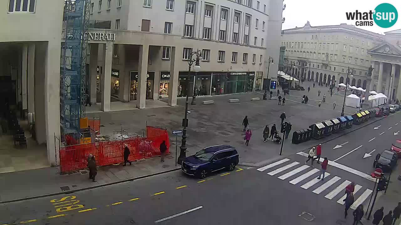 Trieste – Plaza de la Borsa webcam live