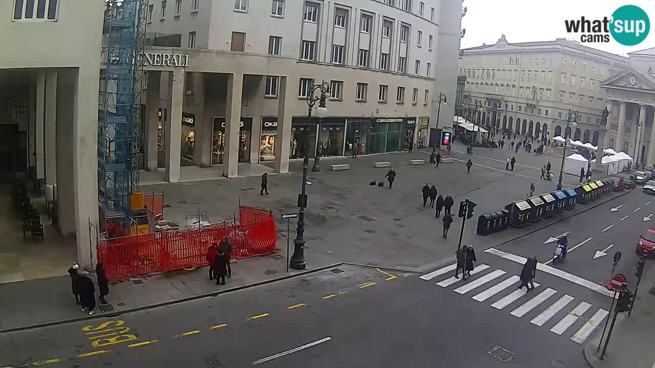 Trieste – Plaza de la Borsa webcam live